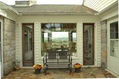 Outside seating at the House on Riner Ridge